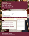 Christmas Gift Budget Tracker for Excel – 50 Gifts + Printable Shopping List