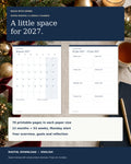 Simple 2027 Printable Planner – Monthly & Weekly, Monday Start