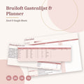Bruiloft Gastenlijst & Planner — Nederlands, English, Français & Türkçe
