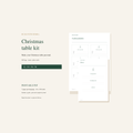 Christmas Table Print Kit — Nederlands, English, Français & Türkçe