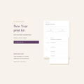 New Year Print Kit — Nederlands, English, Français & Türkçe