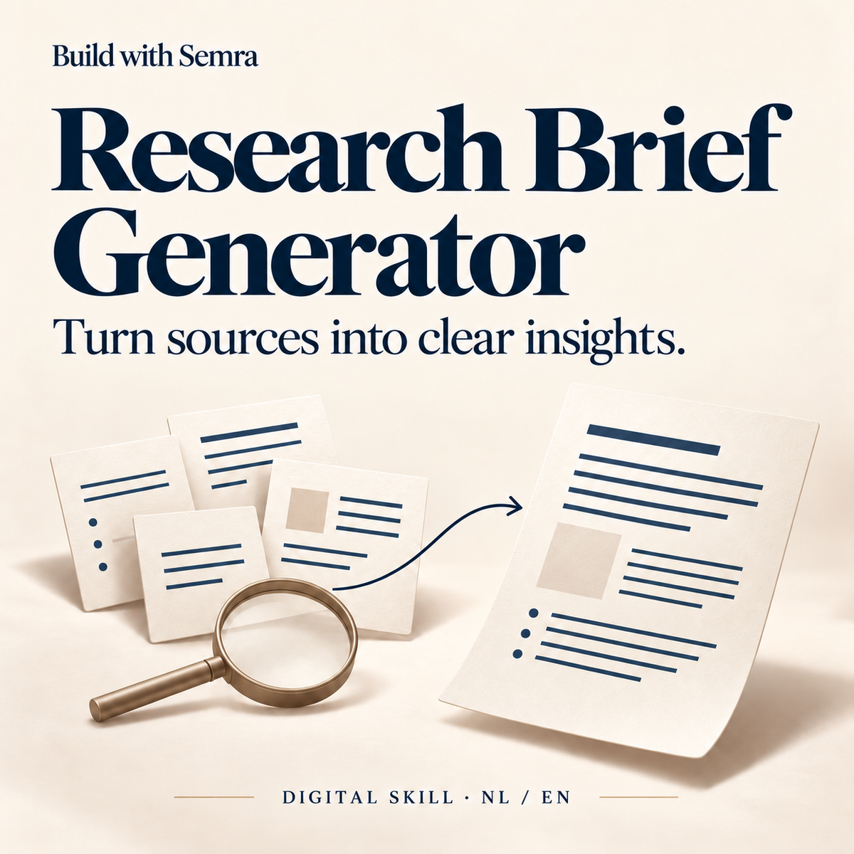 Research Brief Generator — English edition — Build with Semra