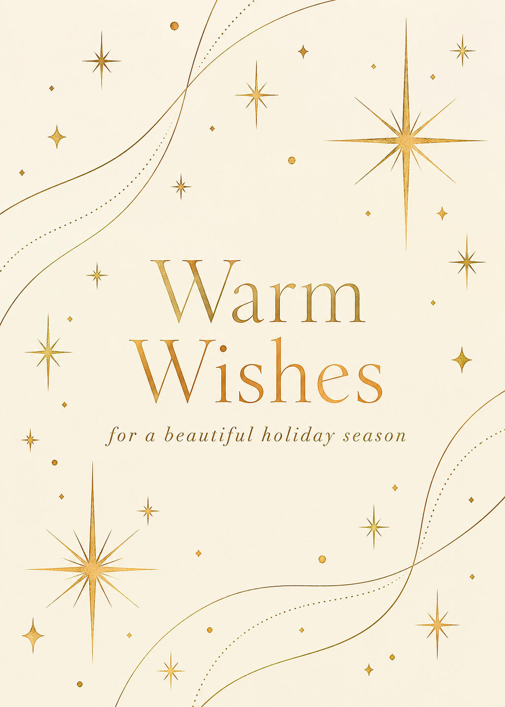 Printable Christmas Card Set, 9 Gold and Green Designs, New Year 2027, 5x7 and A6