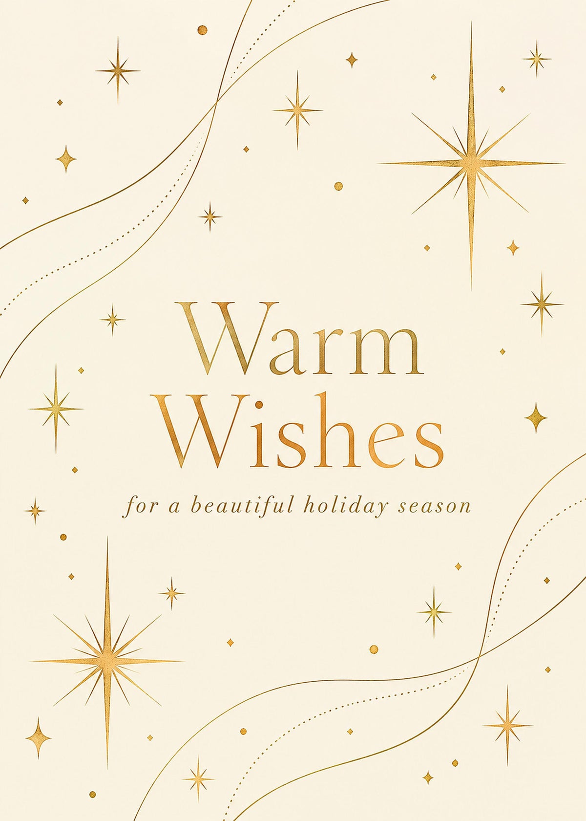 Printable Christmas Card Set, 9 Gold and Green Designs, New Year 2027, 5x7 and A6
