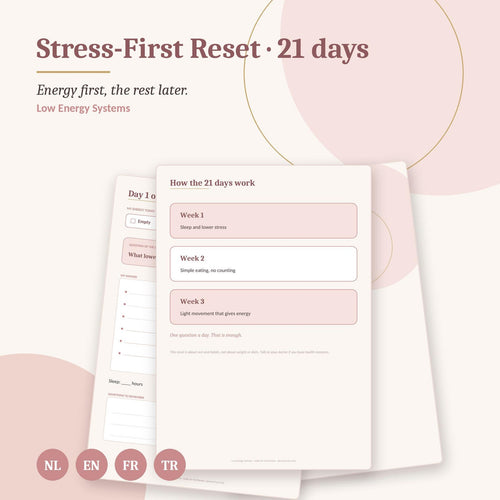 21 Day Stress Reset Journal Printable, Sleep and Daily Habits Tracker, PDF – 2